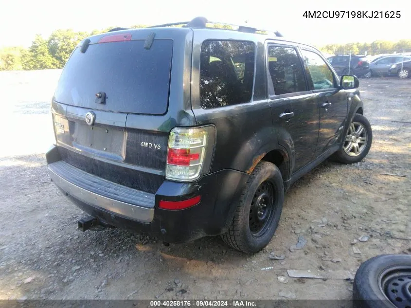 2008 Mercury Mariner Premier VIN: 4M2CU97198KJ21625 Lot: 40258176