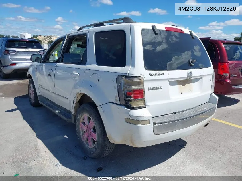 4M2CU81128KJ12820 2008 Mercury Mariner V6