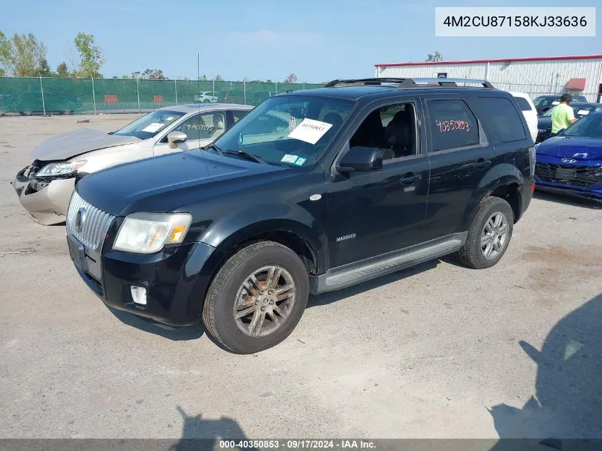 4M2CU87158KJ33636 2008 Mercury Mariner Premier