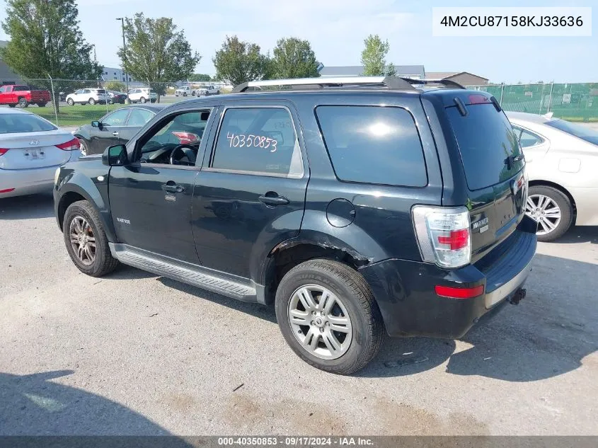 4M2CU87158KJ33636 2008 Mercury Mariner Premier