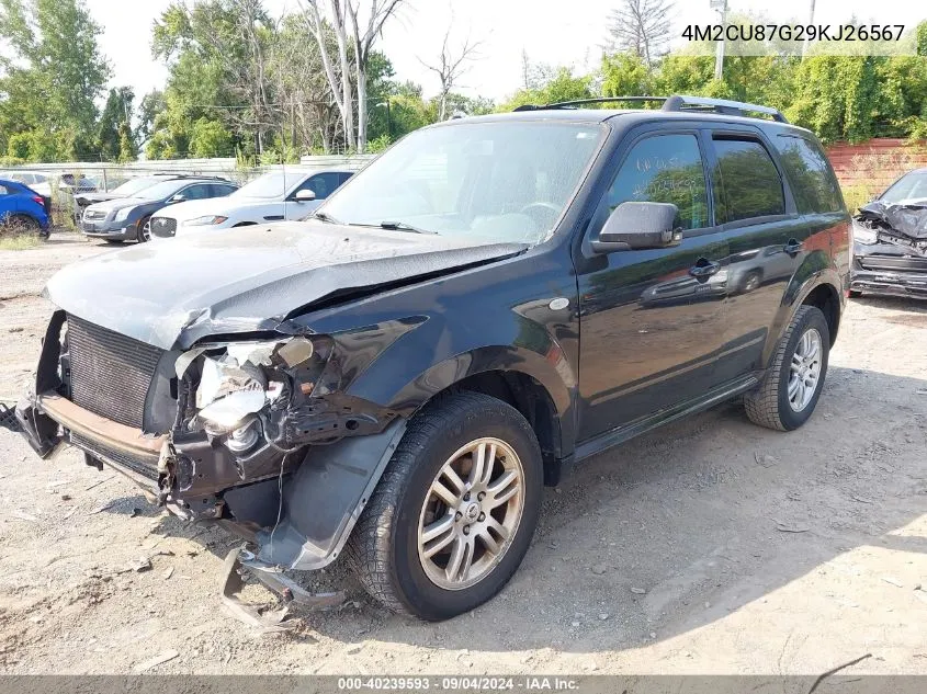 4M2CU87G29KJ26567 2009 Mercury Mariner Premier V6