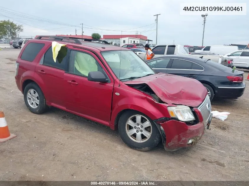 2009 Mercury Mariner V6 VIN: 4M2CU81G99KJ00461 Lot: 40270146