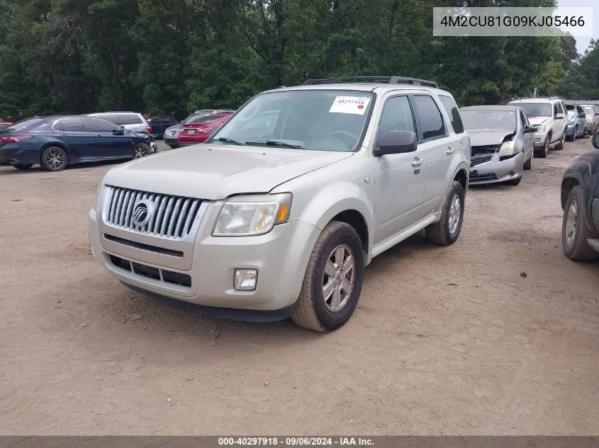 2009 Mercury Mariner V6 VIN: 4M2CU81G09KJ05466 Lot: 40297918