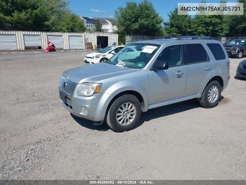 2010 Mercury Mariner Premier VIN: 4M2CN9H75AKJ05721 Lot: 40286092