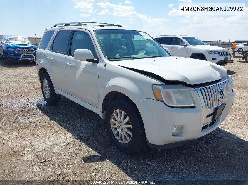 4M2CN8HG0AKJ29922 2010 Mercury Mariner Premier