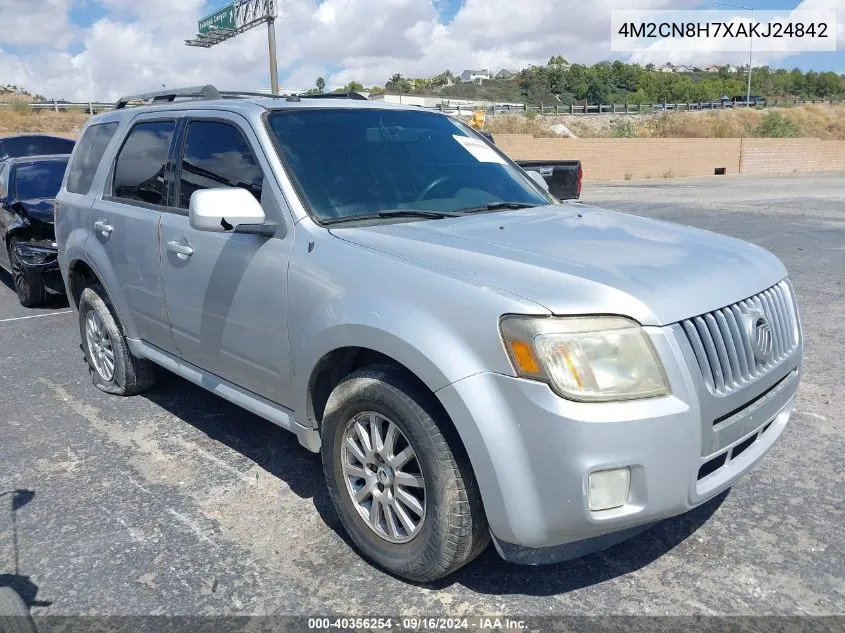 2010 Mercury Mariner Premier VIN: 4M2CN8H7XAKJ24842 Lot: 40356254