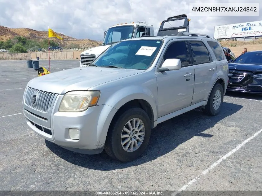 2010 Mercury Mariner Premier VIN: 4M2CN8H7XAKJ24842 Lot: 40356254