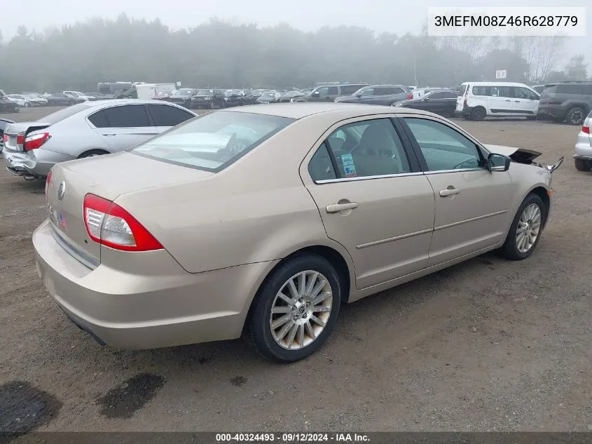 2006 Mercury Milan I4 Premier VIN: 3MEFM08Z46R628779 Lot: 40324493