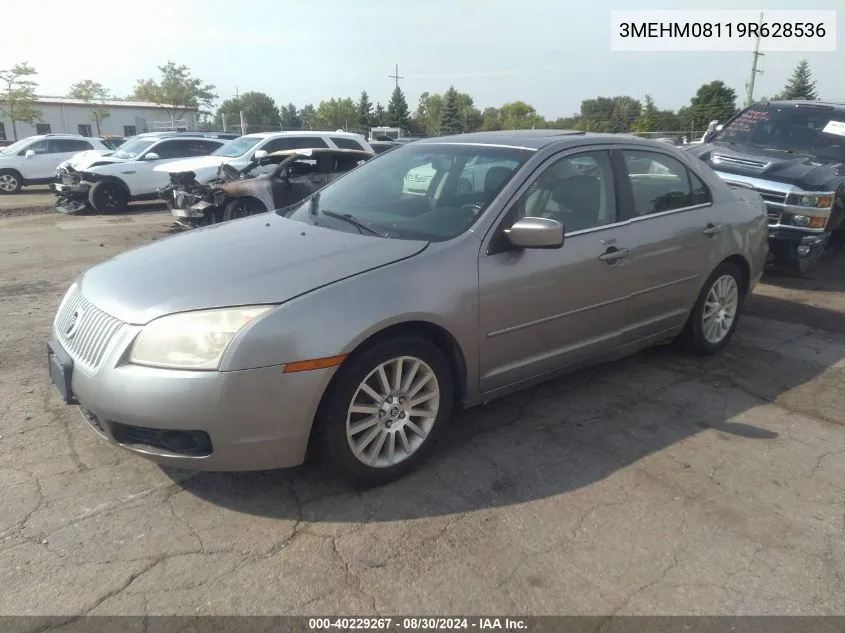 2009 Mercury Milan V6 Premier VIN: 3MEHM08119R628536 Lot: 40229267