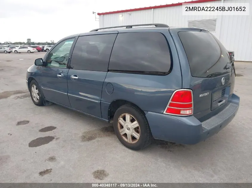 2005 Mercury Monterey Luxury VIN: 2MRDA22245BJ01652 Lot: 40345117