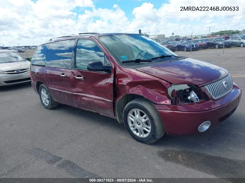 2006 Mercury Monterey Luxury VIN: 2MRDA22246BJ00633 Lot: 39371023