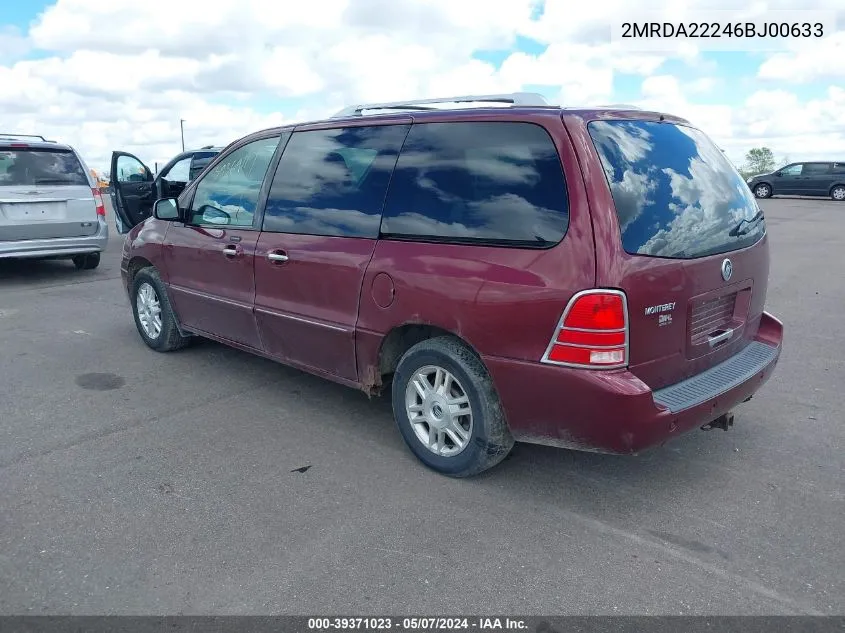 2MRDA22246BJ00633 2006 Mercury Monterey Luxury