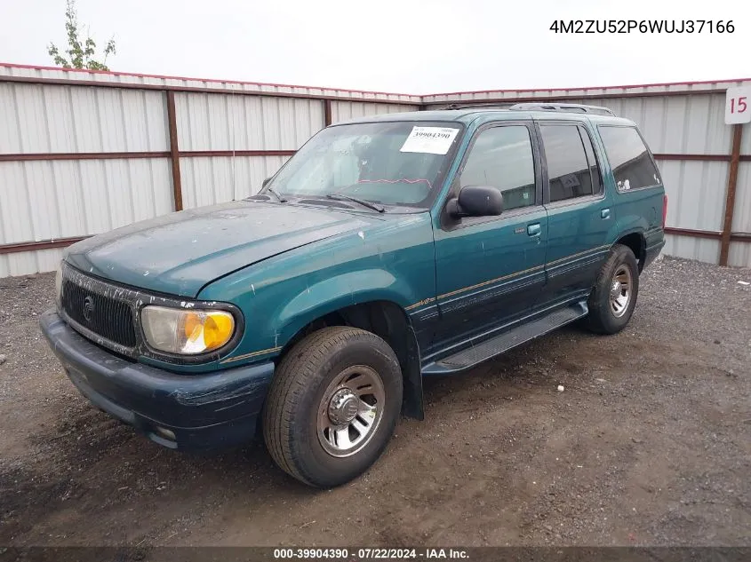 1998 Mercury Mountaineer VIN: 4M2ZU52P6WUJ37166 Lot: 39904390