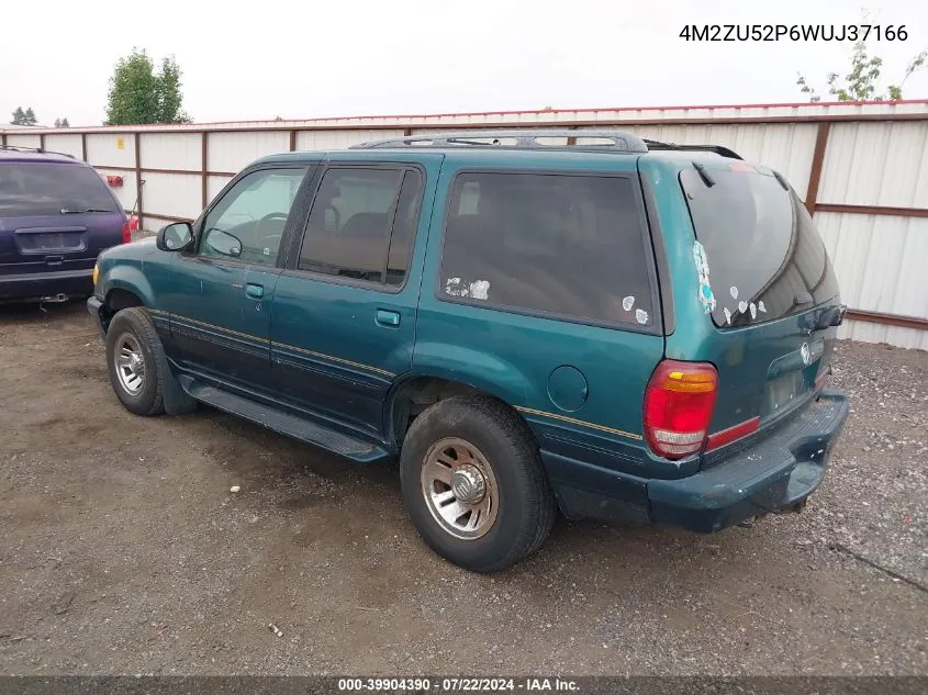 1998 Mercury Mountaineer VIN: 4M2ZU52P6WUJ37166 Lot: 39904390