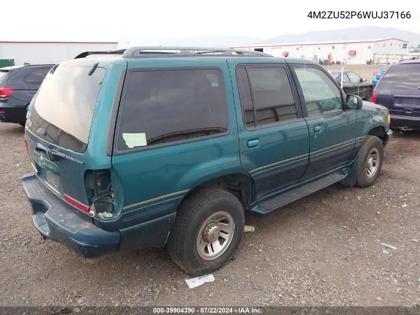 1998 Mercury Mountaineer VIN: 4M2ZU52P6WUJ37166 Lot: 39904390