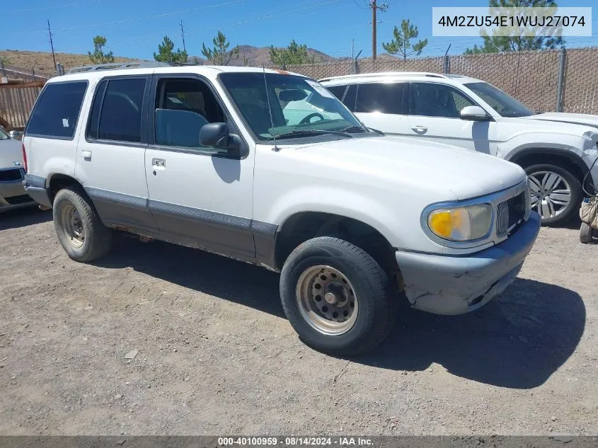 1998 Mercury Mountaineer VIN: 4M2ZU54E1WUJ27074 Lot: 40100959