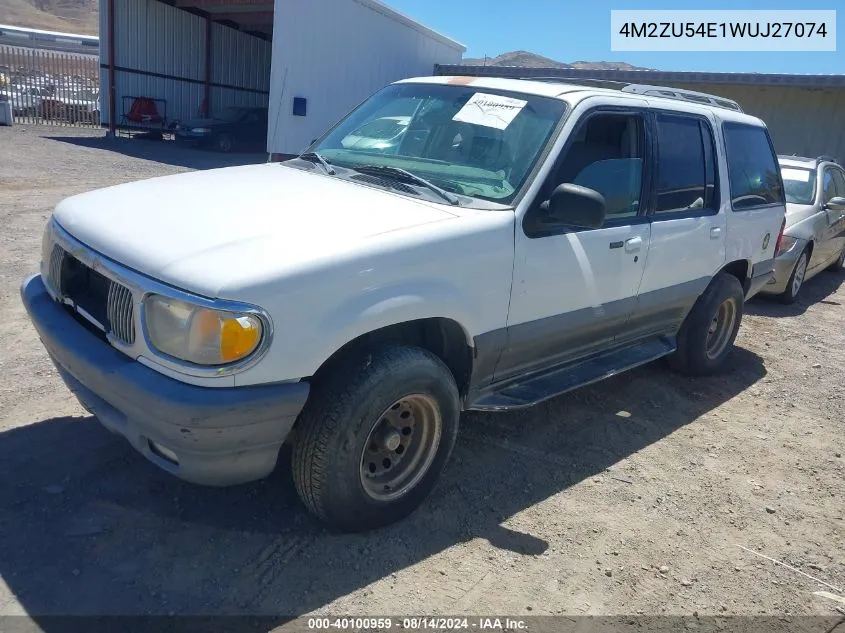 4M2ZU54E1WUJ27074 1998 Mercury Mountaineer