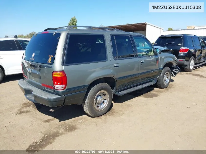 1999 Mercury Mountaineer VIN: 4M2ZU52E0XUJ15308 Lot: 40322796