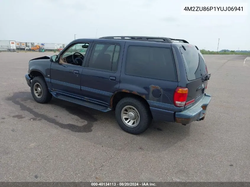 4M2ZU86P1YUJ06941 2000 Mercury Mountaineer