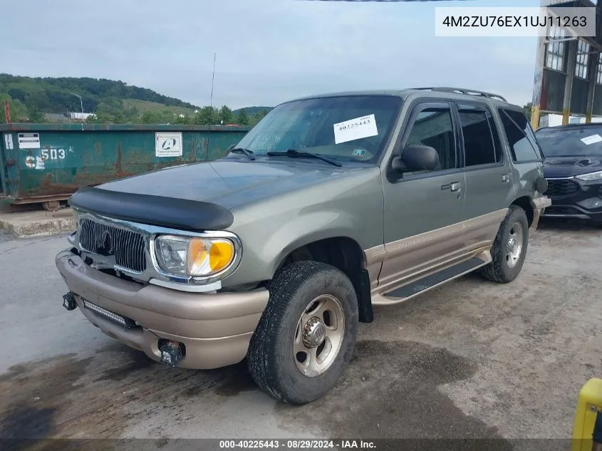 2001 Mercury Mountaineer VIN: 4M2ZU76EX1UJ11263 Lot: 40225443