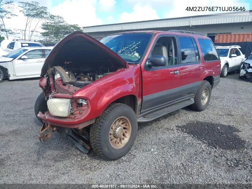 2001 Mercury Mountaineer VIN: 4M2ZU76E71UJ05646 Lot: 40381977