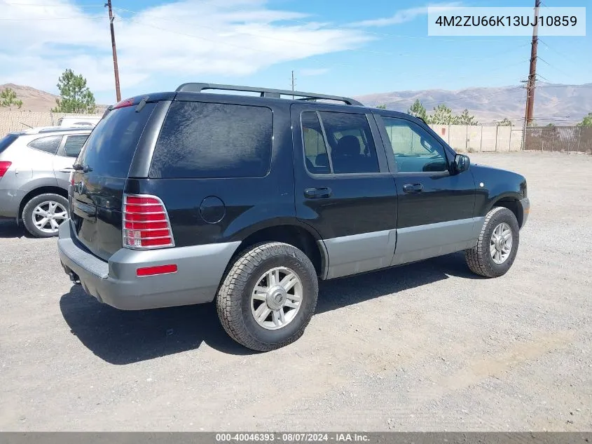 2003 Mercury Mountaineer VIN: 4M2ZU66K13UJ10859 Lot: 40046393