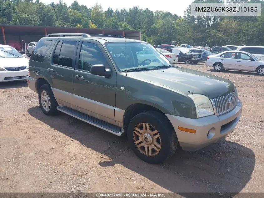 4M2ZU66K33ZJ10185 2003 Mercury Mountaineer