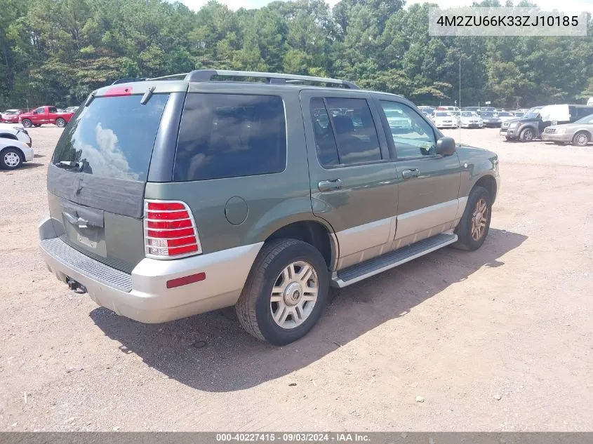 4M2ZU66K33ZJ10185 2003 Mercury Mountaineer