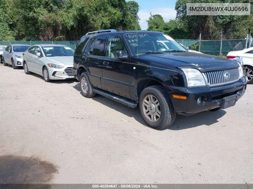 2004 Mercury Mountaineer VIN: 4M2DU86WX4UJ0696 Lot: 40284647