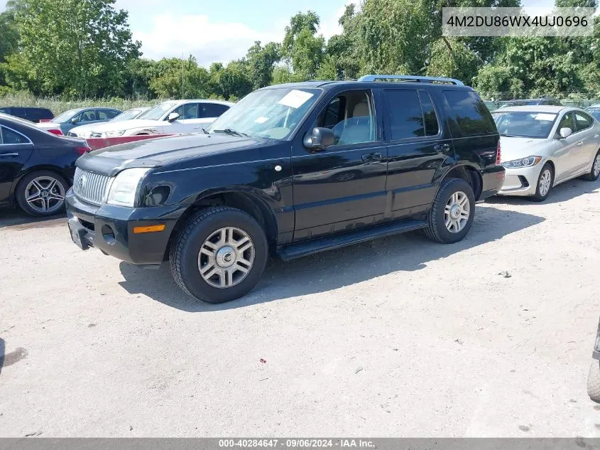 2004 Mercury Mountaineer VIN: 4M2DU86WX4UJ0696 Lot: 40284647