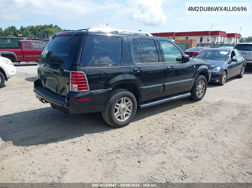 2004 Mercury Mountaineer VIN: 4M2DU86WX4UJ0696 Lot: 40284647