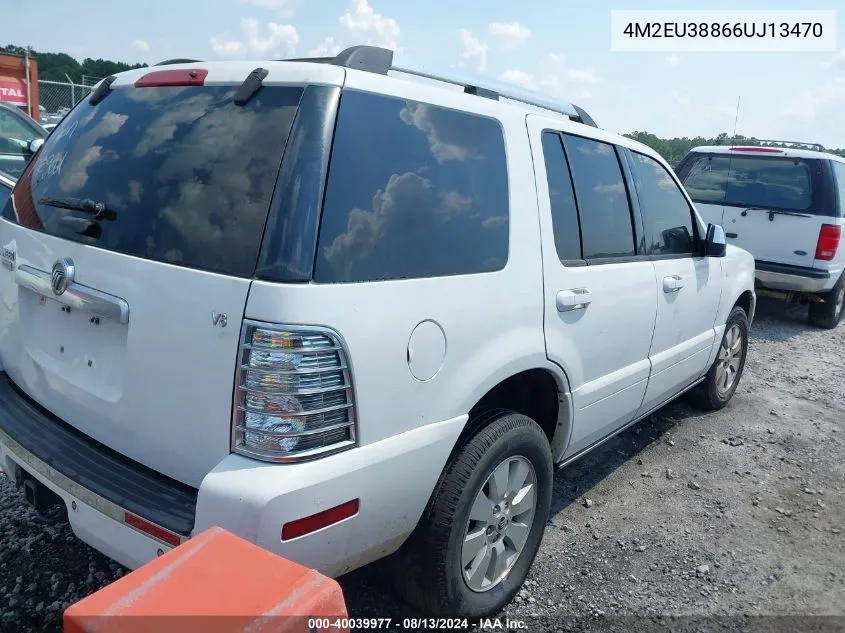 2006 Mercury Mountaineer Premier VIN: 4M2EU38866UJ13470 Lot: 40039977