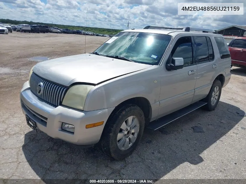 2006 Mercury Mountaineer Premier VIN: 4M2EU48856UJ21159 Lot: 40203505