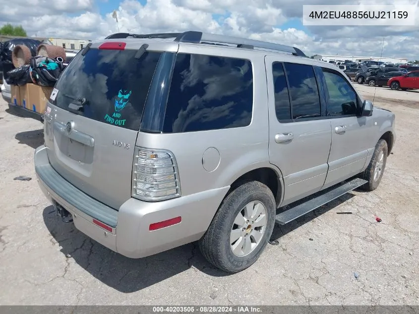 4M2EU48856UJ21159 2006 Mercury Mountaineer Premier