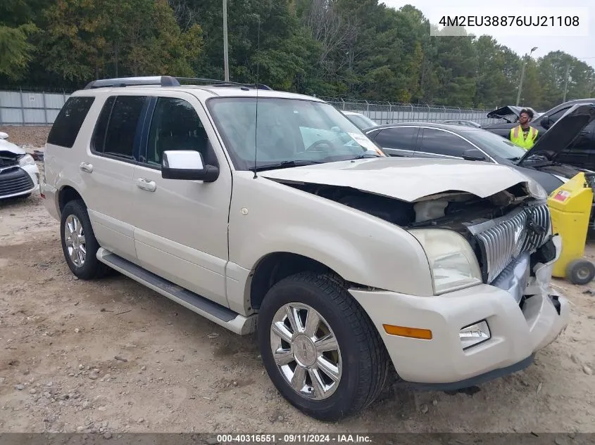 4M2EU38876UJ21108 2006 Mercury Mountaineer Premier