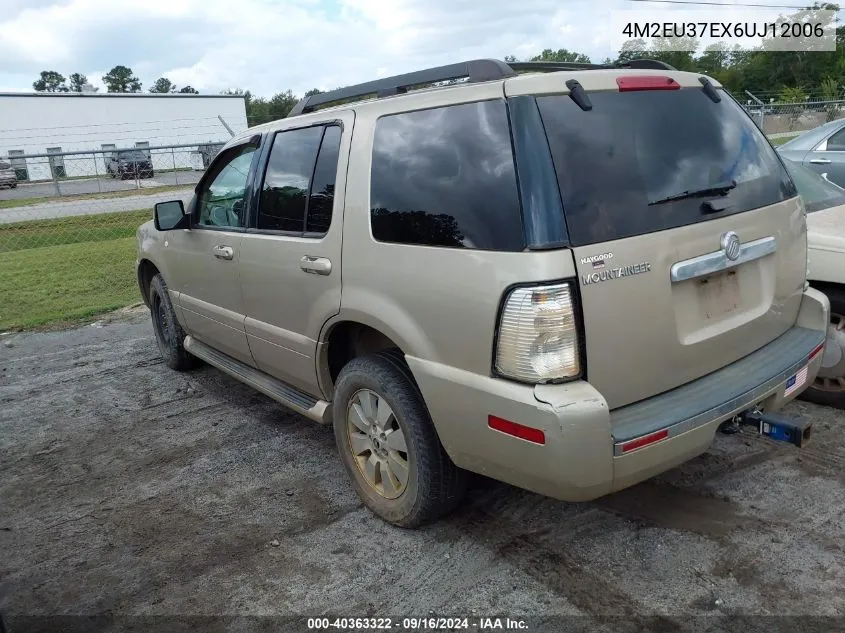 2006 Mercury Mountaineer Luxury VIN: 4M2EU37EX6UJ12006 Lot: 40363322