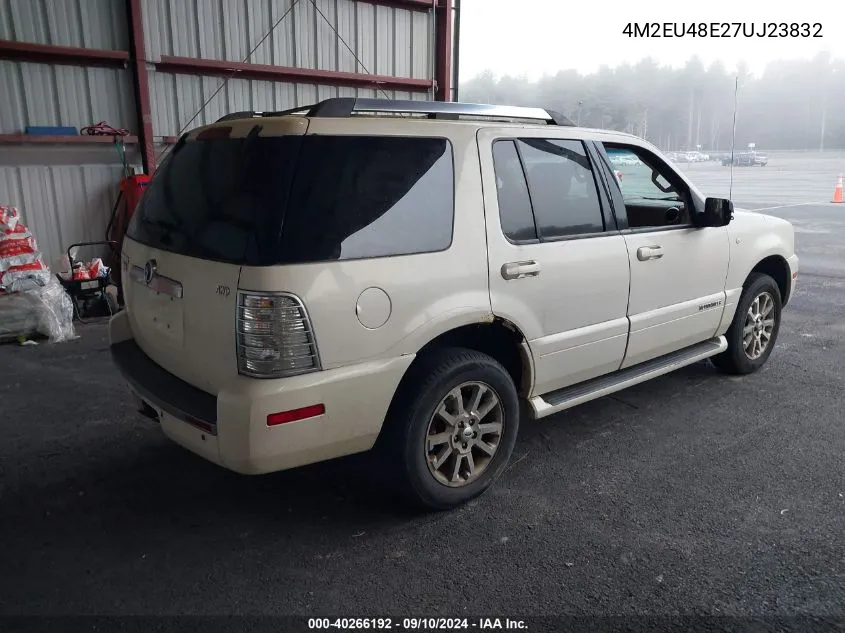 4M2EU48E27UJ23832 2007 Mercury Mountaineer Premier