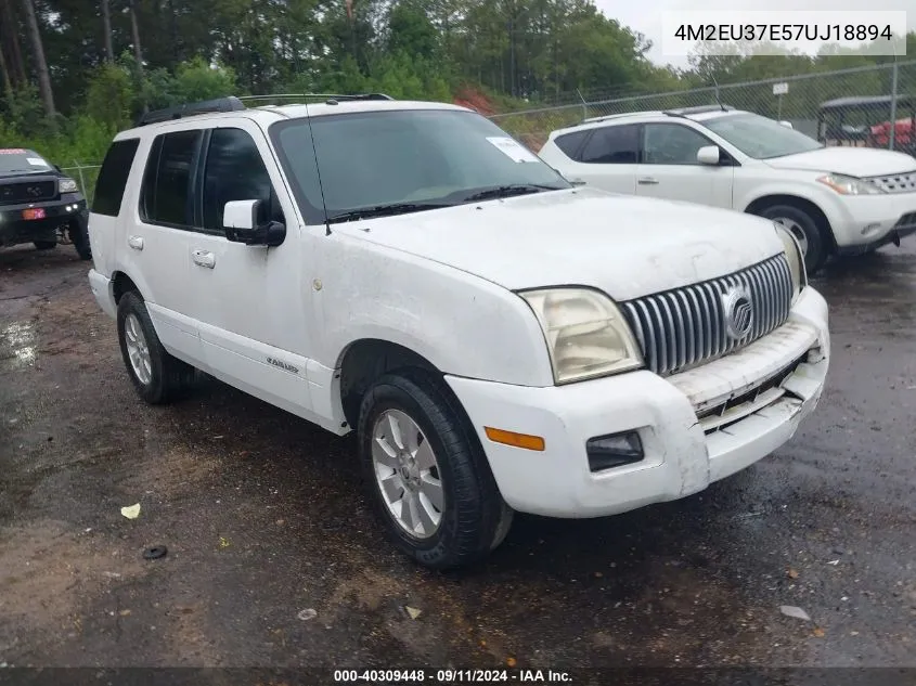 2007 Mercury Mountaineer VIN: 4M2EU37E57UJ18894 Lot: 40309448