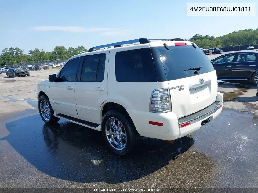 4M2EU38E68UJ01831 2008 Mercury Mountaineer Premier