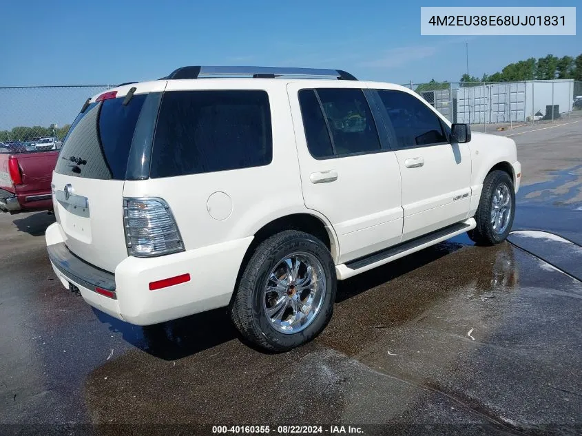 2008 Mercury Mountaineer Premier VIN: 4M2EU38E68UJ01831 Lot: 40160355