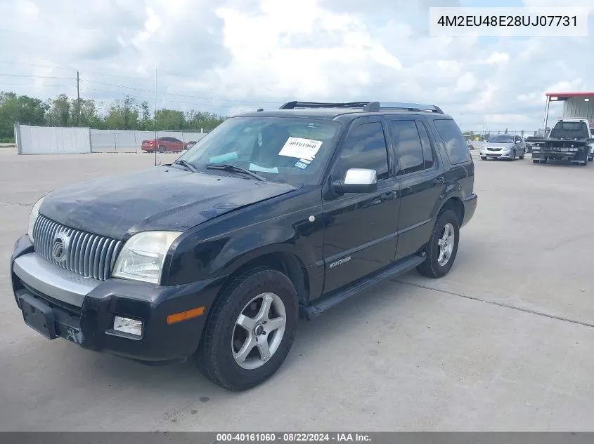 2008 Mercury Mountaineer Premier VIN: 4M2EU48E28UJ07731 Lot: 40161060