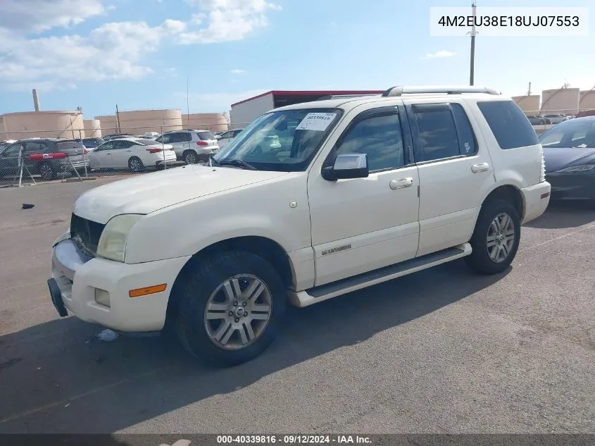 2008 Mercury Mountaineer Premier VIN: 4M2EU38E18UJ07553 Lot: 40339816