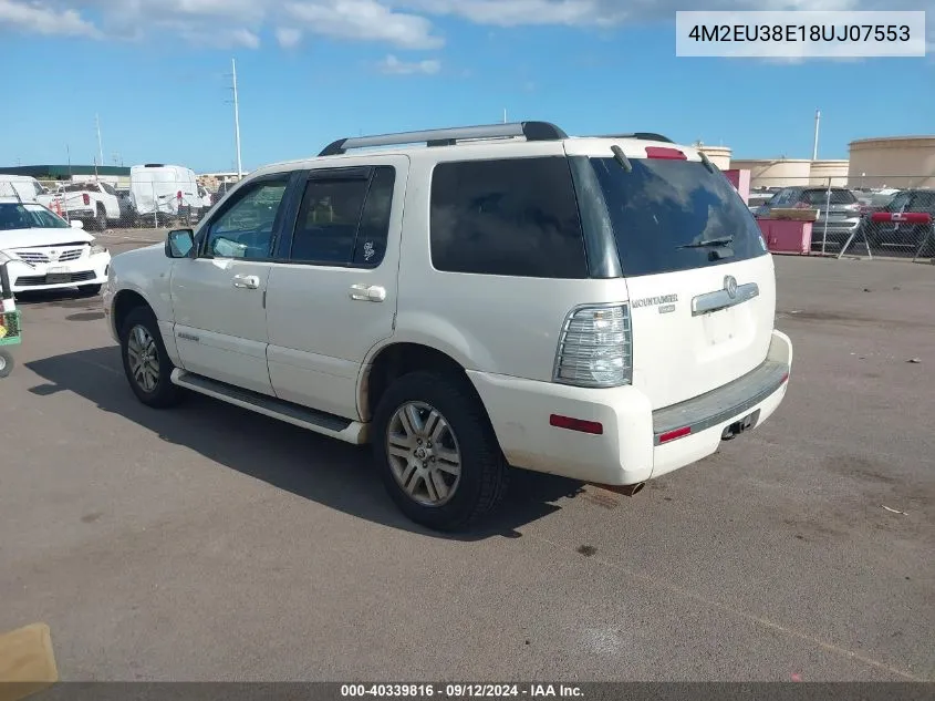 4M2EU38E18UJ07553 2008 Mercury Mountaineer Premier