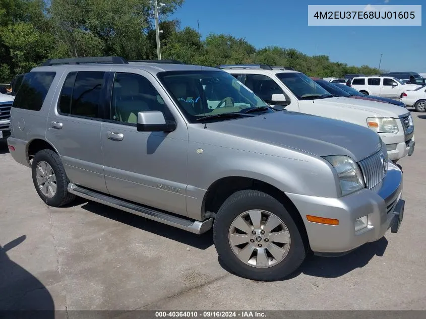 2008 Mercury Mountaineer VIN: 4M2EU37E68UJ01605 Lot: 40364010