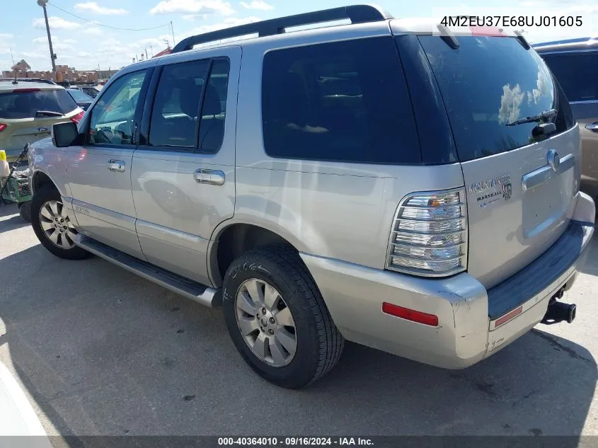 2008 Mercury Mountaineer VIN: 4M2EU37E68UJ01605 Lot: 40364010