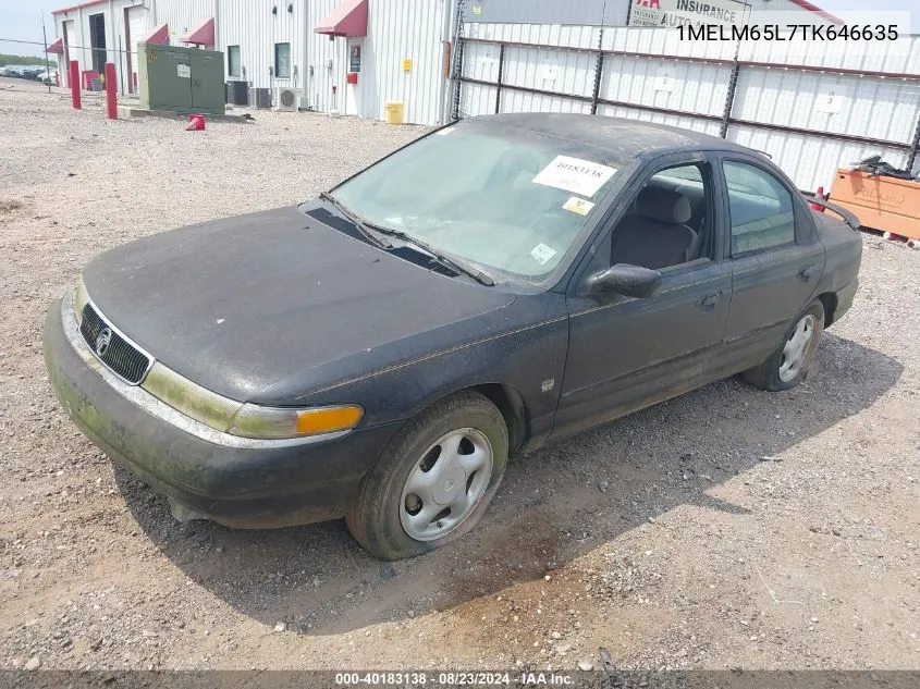 1996 Mercury Mystique Gs/Spree VIN: 1MELM65L7TK646635 Lot: 40183138