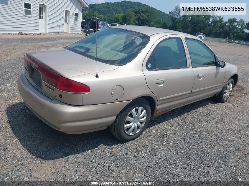 1MEFM6538WK633555 1998 Mercury Mystique