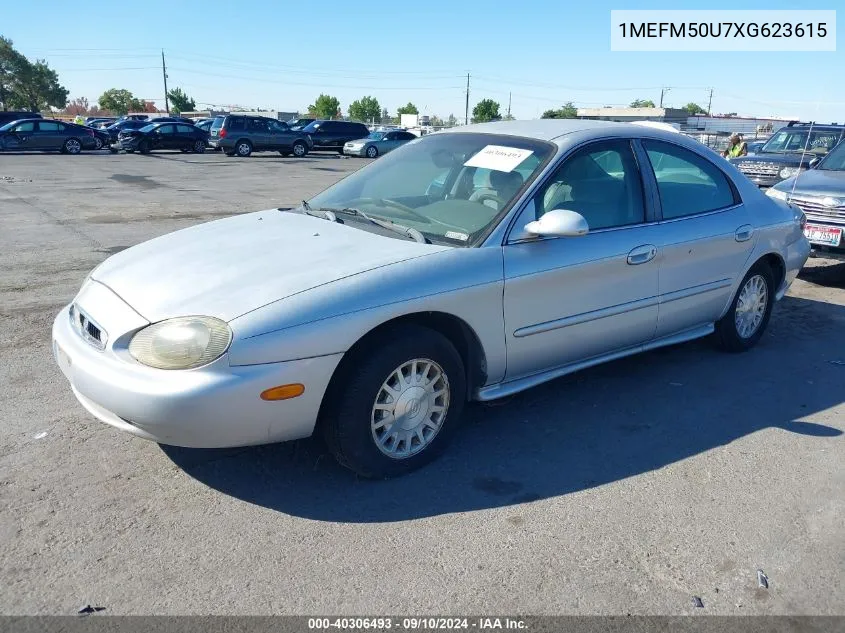 1999 Mercury Sable Gs VIN: 1MEFM50U7XG623615 Lot: 40306493