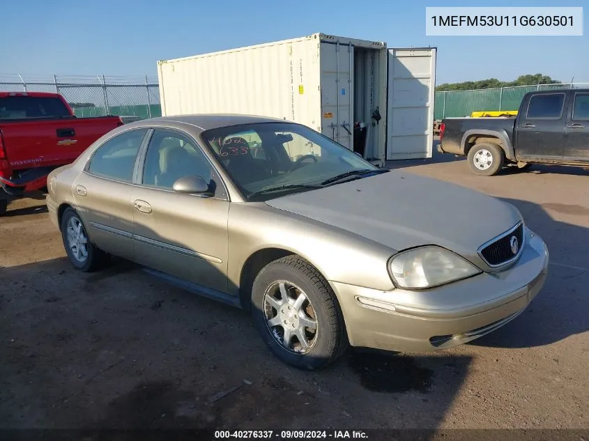 2001 Mercury Sable Ls VIN: 1MEFM53U11G630501 Lot: 40276337