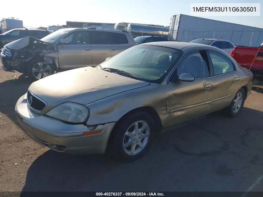 2001 Mercury Sable Ls VIN: 1MEFM53U11G630501 Lot: 40276337